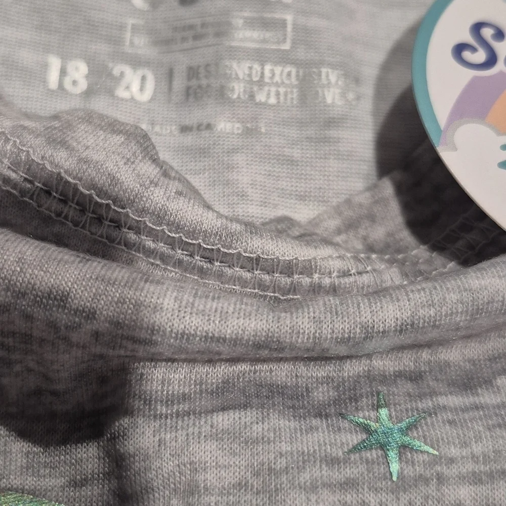 Justice Unicorn Sweatshirt - Gray with Multicolor Accents Pjs Set